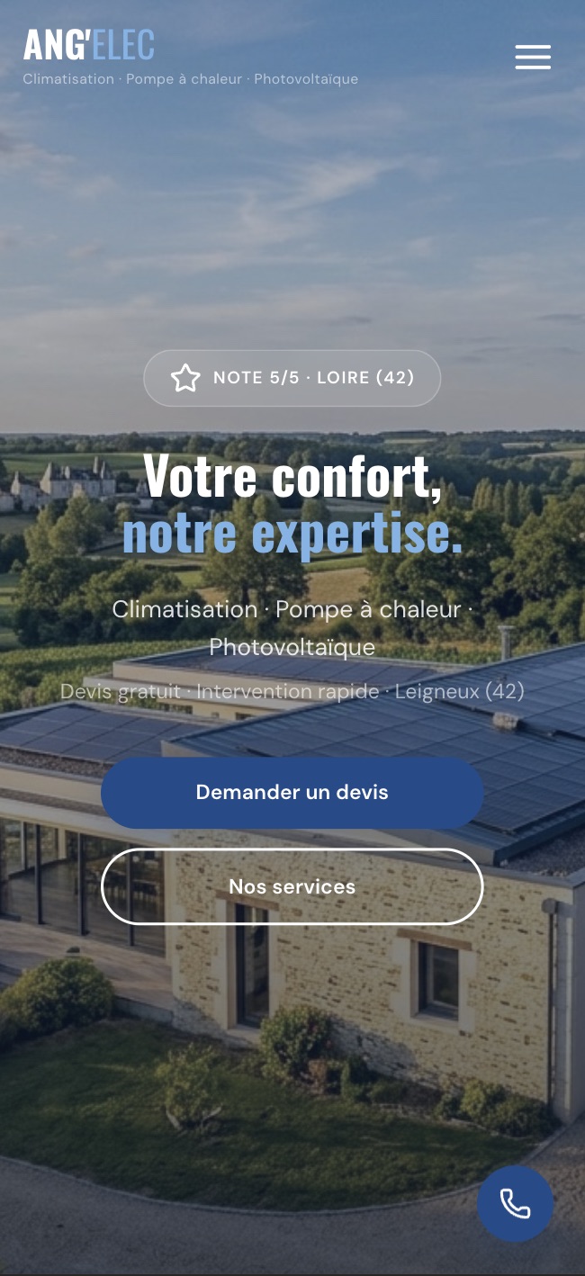 Aperçu du site Ang'Elec