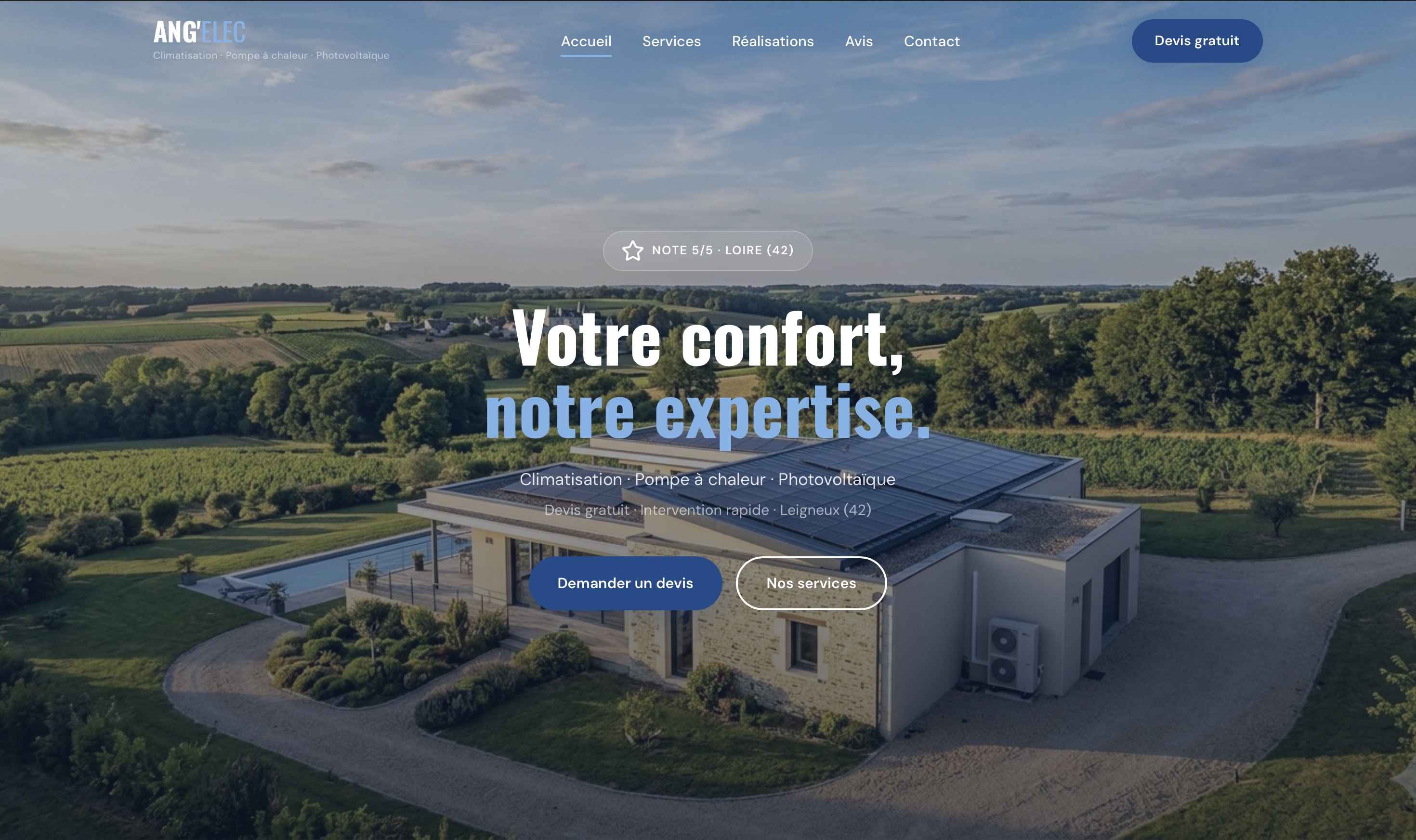 Aperçu du site Ang'Elec